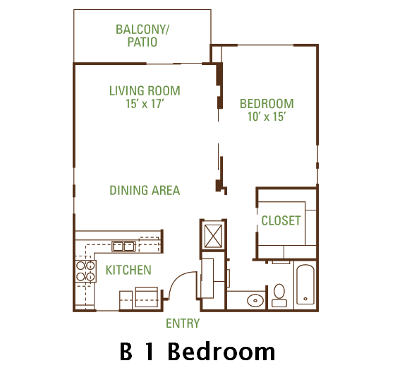 Information about "B 1 bedroom.png" on the trees apartments Davis